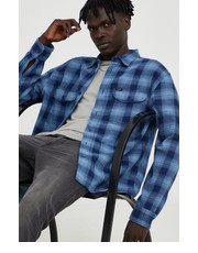 Koszula męska koszula bawełniana męska kolor granatowy relaxed z kołnierzykiem klasycznym - Answear.com Lee