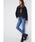 Kurtka Lee Kurtka jeansowa damska kolor czarny zimowa