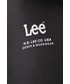 Bluza męska Lee bluza bawełniana męska kolor czarny z kapturem z nadrukiem