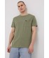 T-shirt - koszulka męska Lee t-shirt bawełniany kolor zielony melanżowy