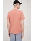 T-shirt - koszulka męska Lee t-shirt bawełniany kolor pomarańczowy z nadrukiem