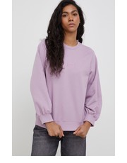 Bluza bluza bawełniana damska kolor fioletowy z aplikacją - Answear.com Lee