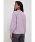 Bluza Lee bluza bawełniana damska kolor fioletowy z aplikacją