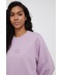 Bluza Lee bluza bawełniana damska kolor fioletowy z aplikacją