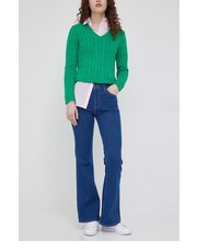 Jeansy jeansy BREESE DARK ZURI damskie high waist - Answear.com Lee