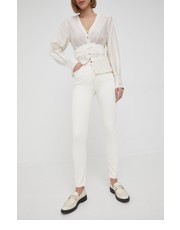 Jeansy jeansy SCARLETT HIGH ECRU damskie high waist - Answear.com Lee