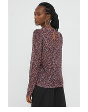 Bluzka bluzka damska kolor fioletowy wzorzysta - Answear.com Vila