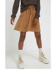 Spódnica spódnica kolor brązowy mini rozkloszowana - Answear.com Vila