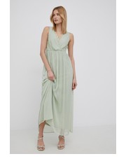 Sukienka sukienka kolor zielony maxi rozkloszowana - Answear.com Vila