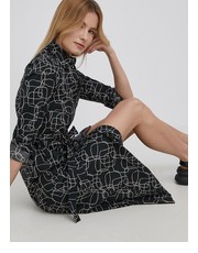 Sukienka sukienka bawełniana kolor czarny maxi prosta - Answear.com Vila