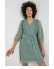 Sukienka sukienka kolor zielony mini rozkloszowana - Answear.com Vila