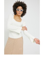 Sweter sweter damska kolor beżowy - Answear.com Vila