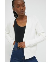 Sweter kardigan damski kolor biały lekki - Answear.com Vila