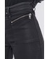 Spodnie Diesel Spodnie damskie kolor czarny dopasowane high waist