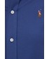 Koszula Polo Ralph Lauren koszula bawełniana damska kolor granatowy slim z kołnierzykiem klasycznym
