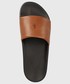 Klapki męskie Polo Ralph Lauren klapki skórzane POLO męskie kolor brązowy