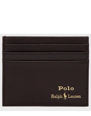 Portfel etui na karty skórzane męski kolor brązowy - Answear.com Polo Ralph Lauren