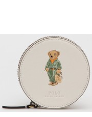 Portfel portfel skórzany damski kolor beżowy - Answear.com Polo Ralph Lauren