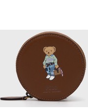 Portfel portfel skórzany kolor brązowy - Answear.com Polo Ralph Lauren