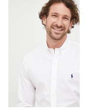 Koszula męska koszula męska kolor biały slim z kołnierzykiem button-down - Answear.com Polo Ralph Lauren