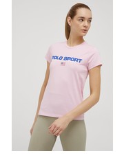 Bluzka t-shirt bawełniany kolor różowy - Answear.com Polo Ralph Lauren