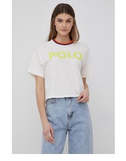 Bluzka t-shirt bawełniany kolor biały - Answear.com Polo Ralph Lauren