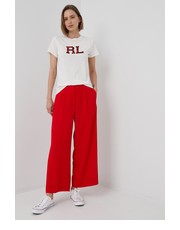 Bluzka t-shirt bawełniany kolor beżowy - Answear.com Polo Ralph Lauren
