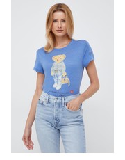 Bluzka t-shirt lniany - Answear.com Polo Ralph Lauren