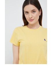 Bluzka t-shirt bawełniany kolor żółty - Answear.com Polo Ralph Lauren