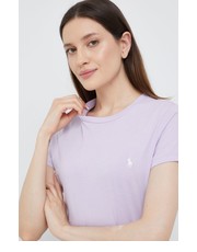 Bluzka t-shirt bawełniany kolor fioletowy - Answear.com Polo Ralph Lauren