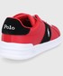 Sneakersy męskie Polo Ralph Lauren Buty kolor czerwony