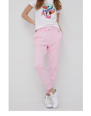 Spodnie spodnie damskie kolor różowy gładkie - Answear.com Polo Ralph Lauren