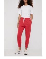 Spodnie spodnie dresowe damskie kolor czerwony gładkie - Answear.com Polo Ralph Lauren
