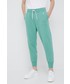 Spodnie Polo Ralph Lauren spodnie dresowe damskie kolor zielony gładkie