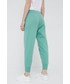 Spodnie Polo Ralph Lauren spodnie dresowe damskie kolor zielony gładkie