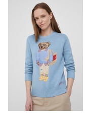 Sweter sweter z domieszką lnu damski lekki - Answear.com Polo Ralph Lauren