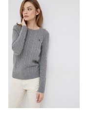 Sweter sweter wełniany damski kolor szary lekki - Answear.com Polo Ralph Lauren