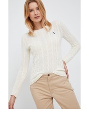 Sweter sweter wełniany damski kolor beżowy lekki - Answear.com Polo Ralph Lauren
