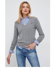 Sweter sweter wełniany damski kolor szary lekki - Answear.com Polo Ralph Lauren