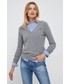 Sweter Polo Ralph Lauren sweter wełniany damski kolor szary lekki