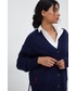 Sweter Polo Ralph Lauren sweter wełniany damski kolor granatowy lekki