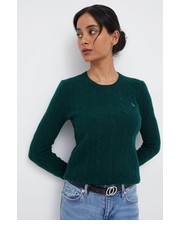 Sweter sweter wełniany damski kolor zielony lekki - Answear.com Polo Ralph Lauren