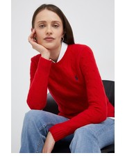 Sweter sweter wełniany damski kolor czerwony - Answear.com Polo Ralph Lauren