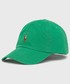 Czapka Polo Ralph Lauren czapka kolor zielony z aplikacją