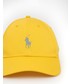 Czapka Polo Ralph Lauren czapka kolor żółty z nadrukiem