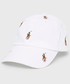 Czapka Polo Ralph Lauren czapka bawełniana kolor biały z aplikacją
