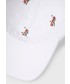 Czapka Polo Ralph Lauren czapka bawełniana kolor biały z aplikacją