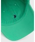 Czapka Polo Ralph Lauren czapka bawełniana kolor zielony z aplikacją