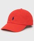 Czapka Polo Ralph Lauren czapka bawełniana kolor czerwony z aplikacją