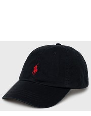 Czapka czapka bawełniana kolor czarny z aplikacją - Answear.com Polo Ralph Lauren